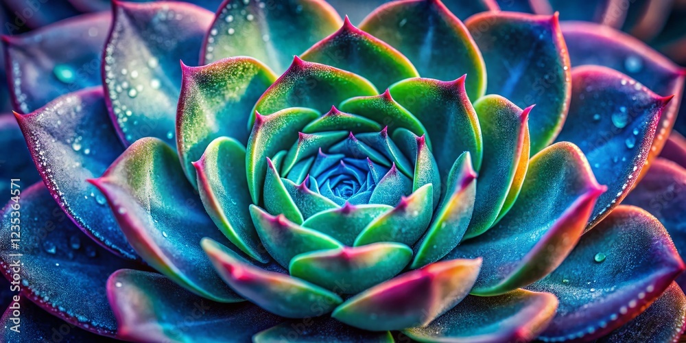 Vibrant Succulent Background: Abstract Close-up Texture for Design Vibrant Succulent Background: Abstract Close-up Texture for Design