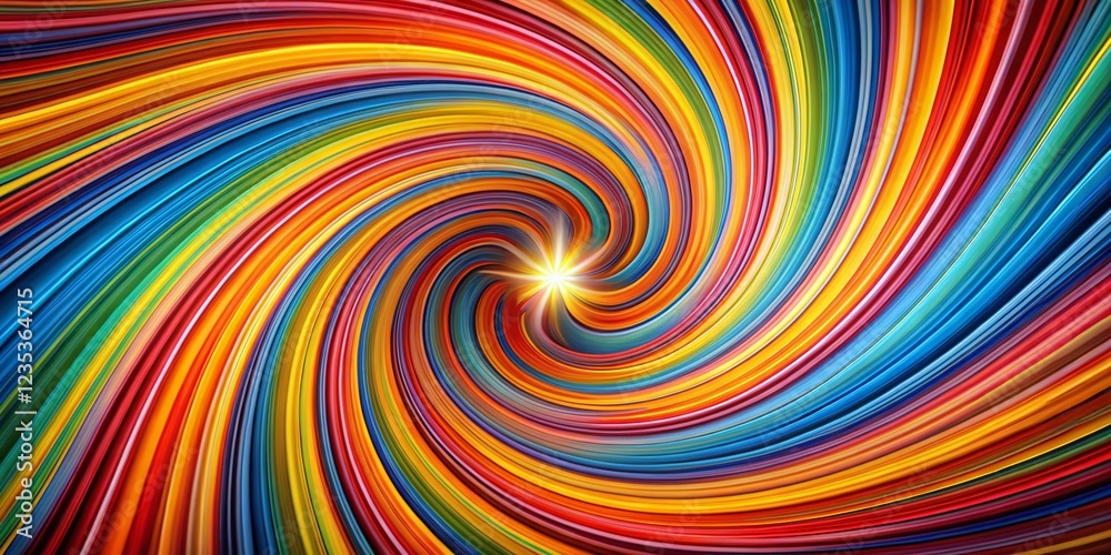 Vibrant Swirling Spiral Abstract Background - Colorful Radial Striped Design Vibrant Swirling Spiral Abstract Background - Colorful Radial Striped Design