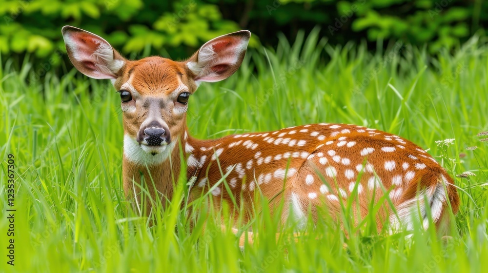 deer are resting in a meadow decorated with sunlight and trees deer are resting in a meadow decorated with sunlight and trees