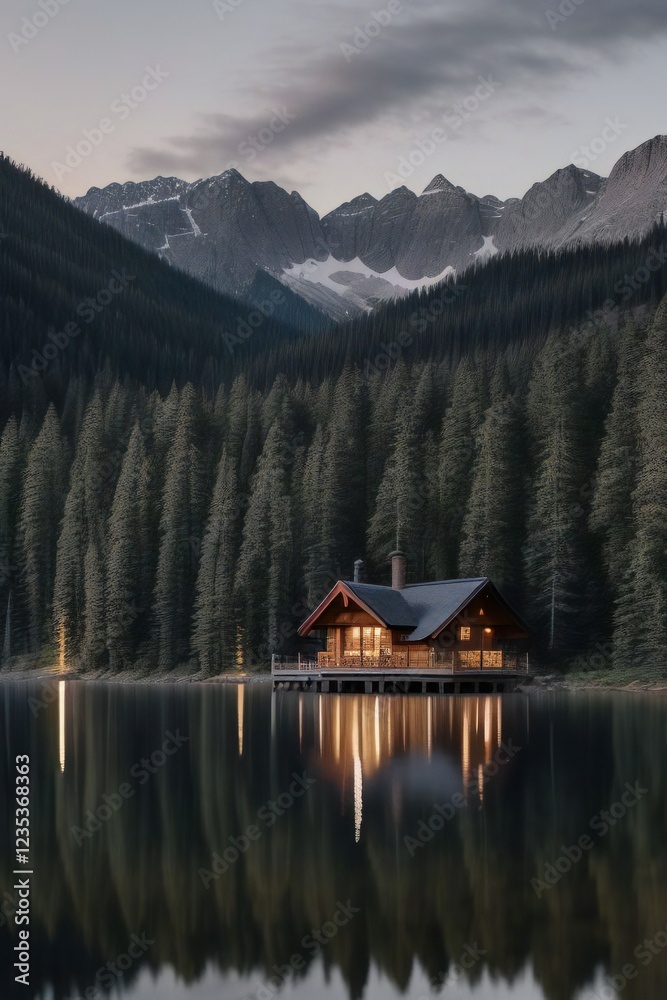 Fototapeta premium Mountain House