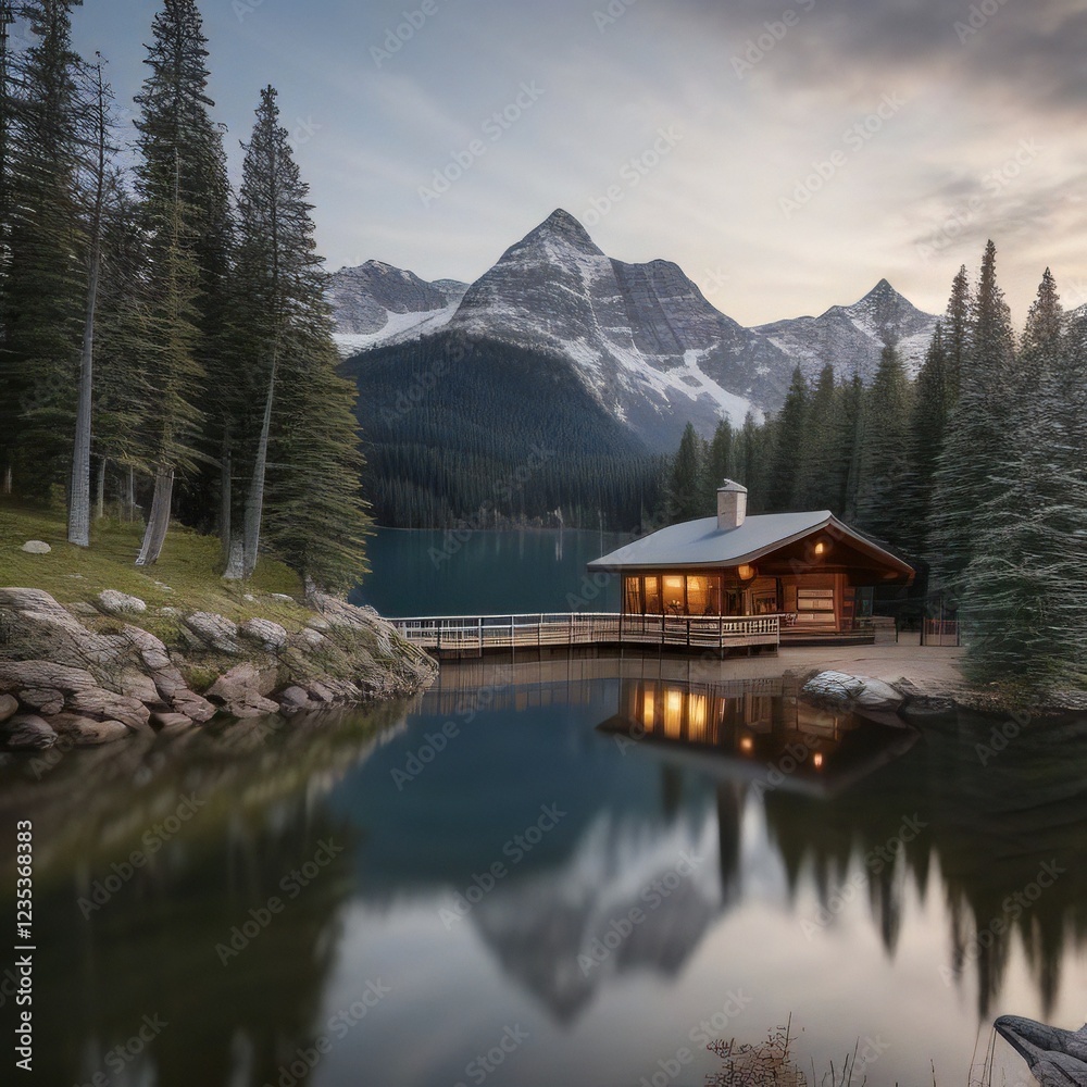 Obraz premium Mountain House