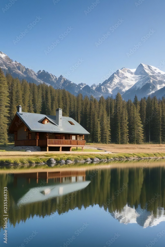 Fototapeta premium Mountain House