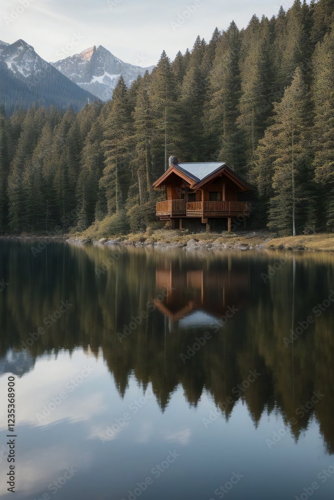 Obraz premium Mountain House