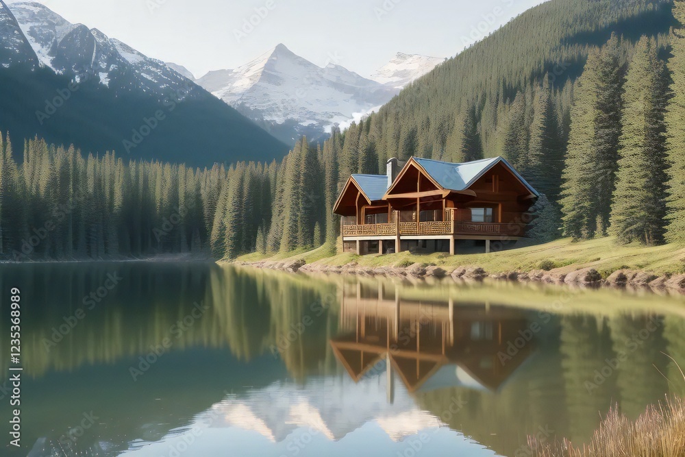 Naklejka premium Mountain House