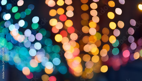 colorful bokeh lighting fixtures summary historical past