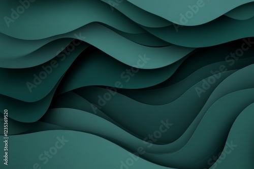 dark green background for text with a subtle gradient effect. Web banner with copy space on the right