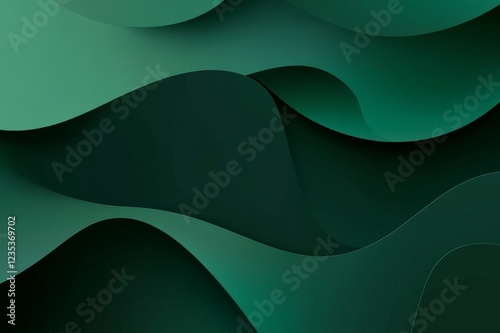 dark green background for text with a subtle gradient effect. Web banner with copy space on the right