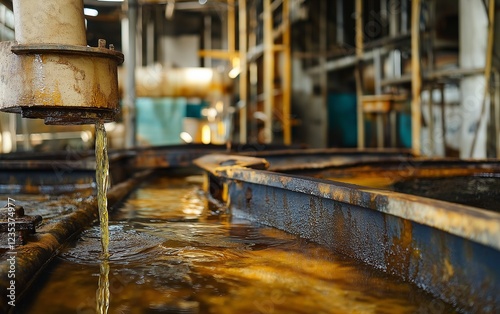 Recycling used cooking oil (UCO) as a sustainable raw material for biodiesel production, emphasizing the importance of industrial reuse and environmental conservation photo