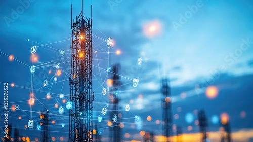 Telecommunications Tower Network Digital Connectivity