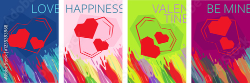 Valentine's Day Cards. Cards with hearts.