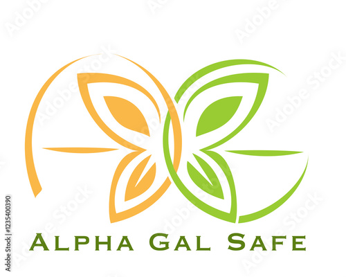 Alpha Gal Safe Butterfly Logo