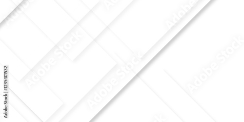 Abstract minimal geometric white and gray light banner pattern. White and grey modern minimalistic pale geometric. Geometric triangular or polygonal line shapes, stylist geometric line background.