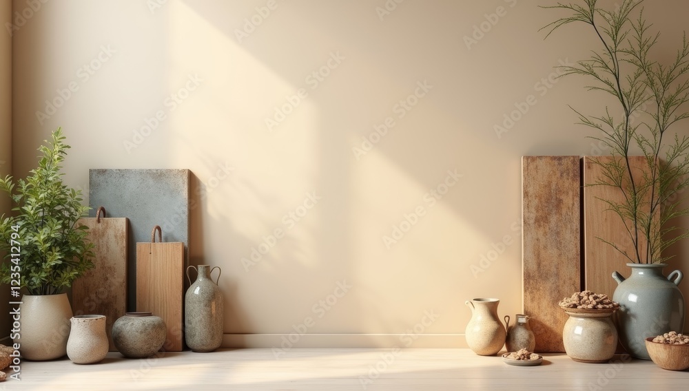 Fototapeta premium Room wall decoration ideas for backdrop