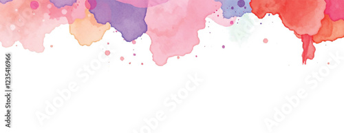 Holi colorful abstract liquid watercolor background with artistic, paint, splashes, grunge, splatter, texture, powder, Artwork for creative banner, card, template, effect, ink, blot design vector