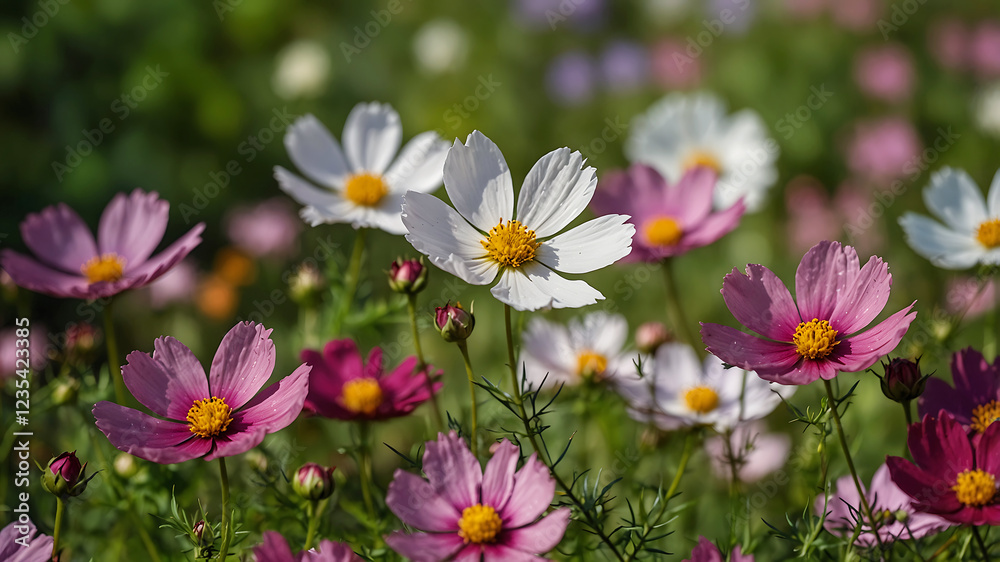Beautiful spring summer bright natural summer greeting card wildflowers spring concept Beautiful spring summer bright natural summer greeting card wildflowers spring concept