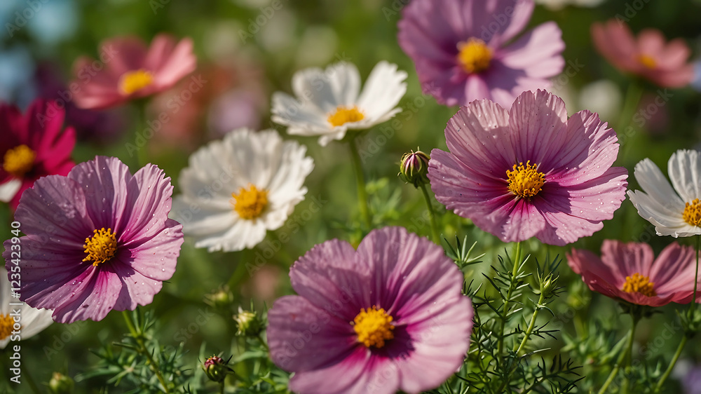 Beautiful spring summer bright natural summer greeting card wildflowers spring concept Beautiful spring summer bright natural summer greeting card wildflowers spring concept