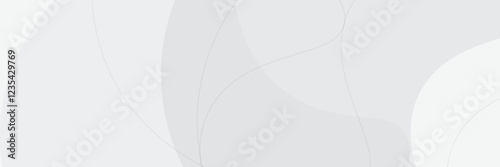 Abstract Geometric modern white and gray color . Modern and Creative Trend design in vector illustration