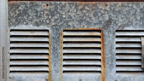 Wallpaper Mural Rusty metal grating close-up abstract textured background Torontodigital.ca