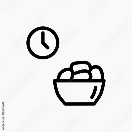 Design Illustration graphic of breaking the fast icon with line style. Suitable for UI, mobile design, web design, etc.