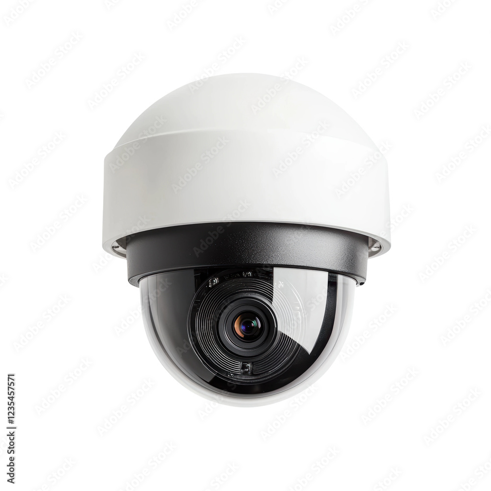 Fototapeta premium Security Camera Dome with Modern Design for Protection and Surveillance