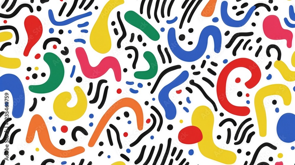 Abstract Playful Colorful Pattern Background Abstract Playful Colorful Pattern Background