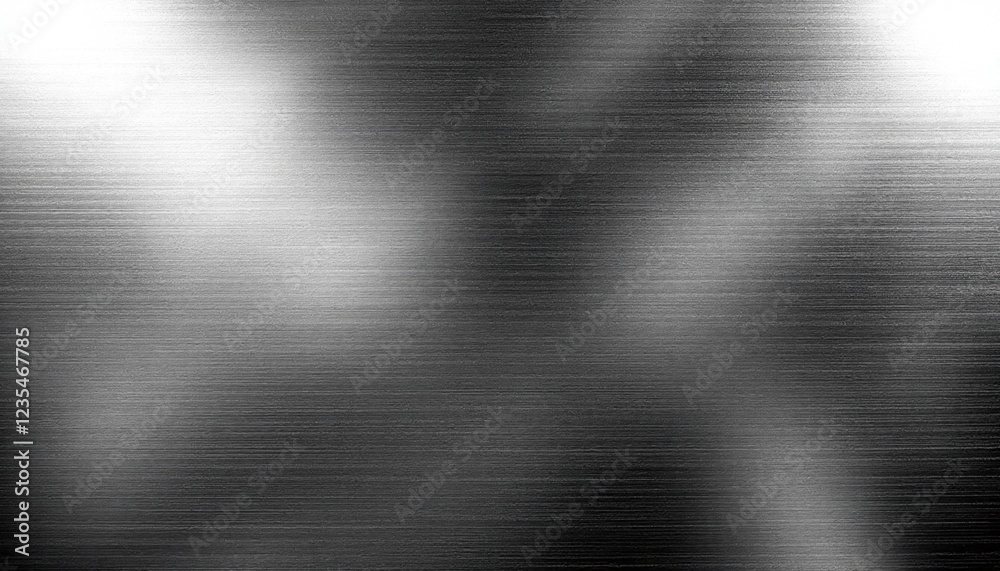 Obraz premium Brushed metal texture with abstract light reflection patterns