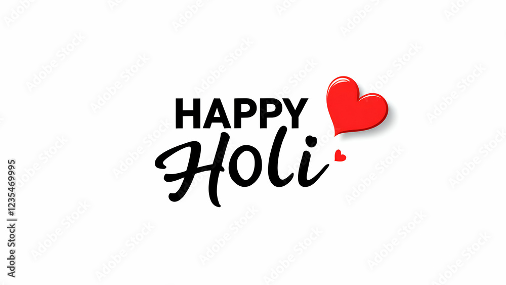 Happy Holi Typography Text Handwriting Calligraphy Massage Lettering, Indian Festival Holi Illustration Colorful Background Happy Holi Typography Text Handwriting Calligraphy Massage Lettering, Indian Festival Holi Illustration Colorful Background