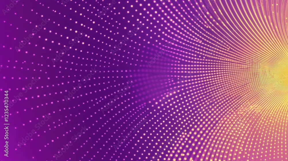 Abstract Purple And Yellow Light Particle Radiating Design Abstract Purple And Yellow Light Particle Radiating Design
