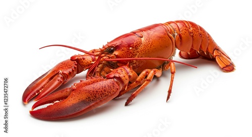 Wallpaper Mural Delicious Cooked Lobster Red Crustacean Seafood Fresh Catch Isolated on White Background Torontodigital.ca