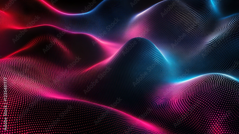 Vibrant Abstract Wave Patterns Displaying Dynamic Colors in a Digital Landscape for Innovative Design Concepts Vibrant Abstract Wave Patterns Displaying Dynamic Colors in a Digital Landscape for Innovative Design Concepts