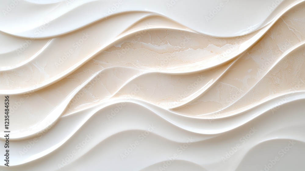 Elegant Wavy Textures in Soft Neutral Tones for Modern Interior Design and Stylish Wall Art Applications Elegant Wavy Textures in Soft Neutral Tones for Modern Interior Design and Stylish Wall Art Applications