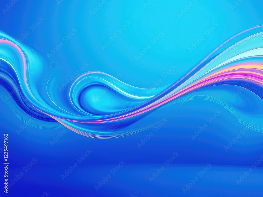 Fototapeta premium Abstract Blue Background Texture Swirl Swoosh, smooth gradients, abstract texture