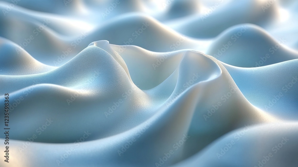 Obraz premium Abstract light blue wavy surface.