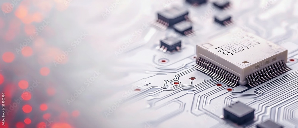 High Tech Circuit Board  Microchip  Technology  Electronics  Innovation
