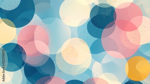 Wallpaper Mural Abstract pastel circles background. Torontodigital.ca