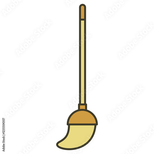 mopping tool household icon