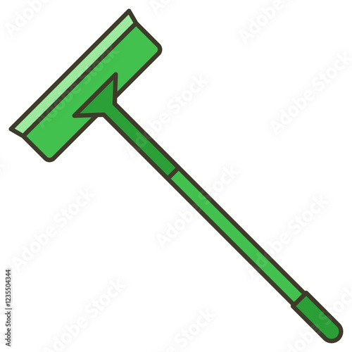 vector illustration of a squeegee mop housecleaning