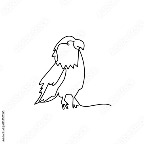continuous line of birds