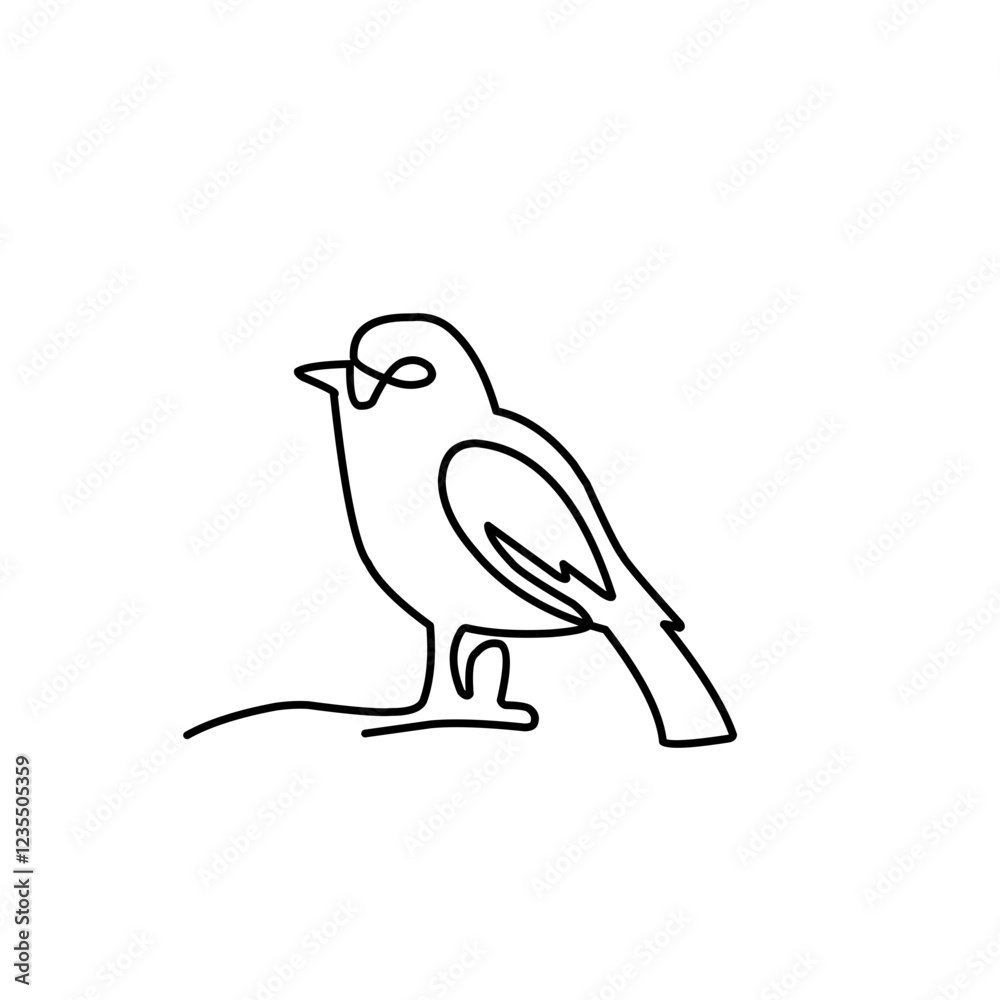 continuous line of birds continuous line of birds