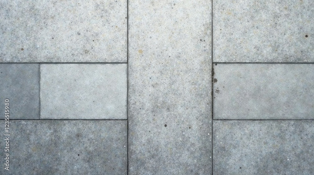 Naklejka premium A Detailed High-Resolution Image of a Seamless Light Gray Concrete Paver Surface Texture