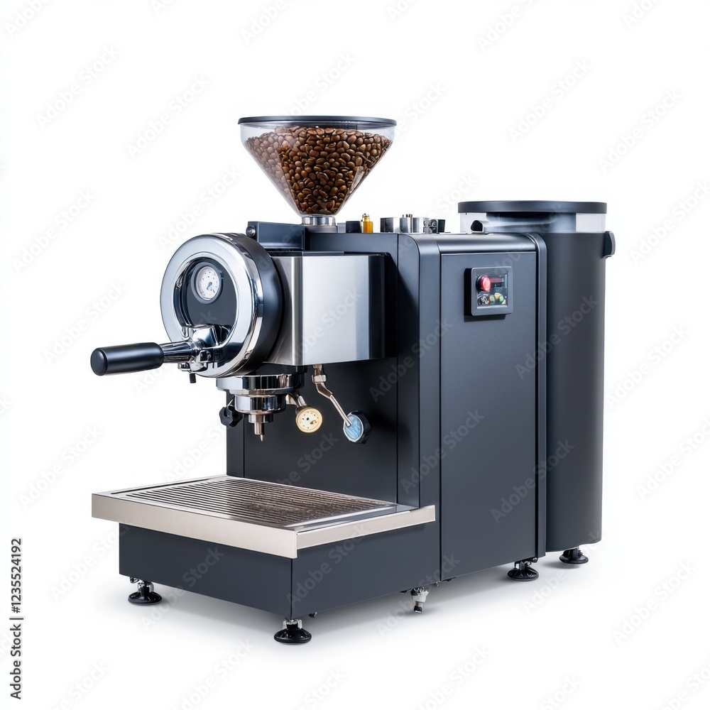 Professional Espresso Machine with Coffee Beans Display and Sleek Design for Cafes and Home Baristas Professional Espresso Machine with Coffee Beans Display and Sleek Design for Cafes and Home Baristas