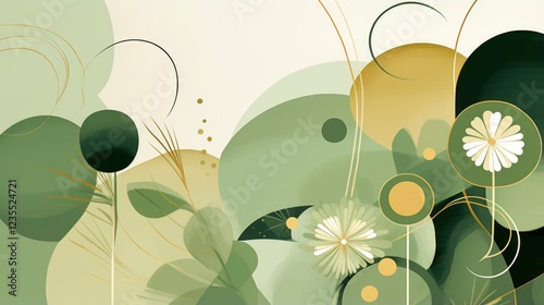 Hand drawn watercolor flowers