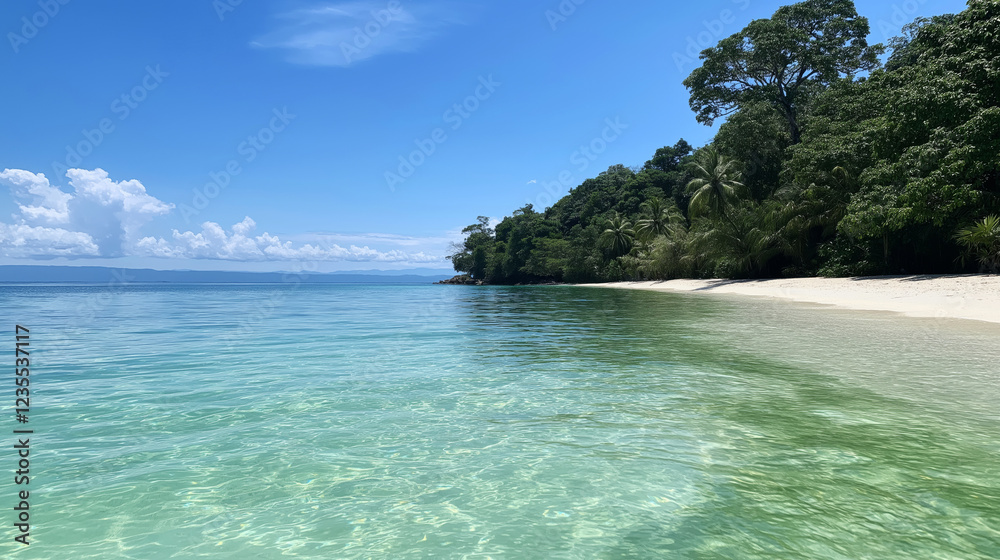 Fototapeta premium Tranquil scene of tropical beach