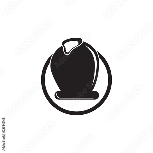 Jug icon. Set of jugs silhouettes isolated on white background. Water jug icon. Vector illustration