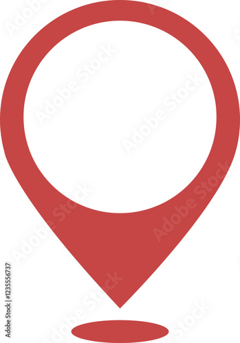 Free Download Location and map Pin icon. Map pointer pin sign red destination icon, isolated on transparent background. Solid location navigation. Address symbol vector illustration. - GFXLoad