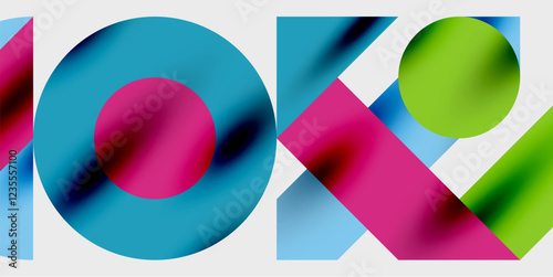 Vibrant abstract background circles with smooth gradients, creating a dynamic and modern design. Ideal for creative, tech, or contemporary-themed projects