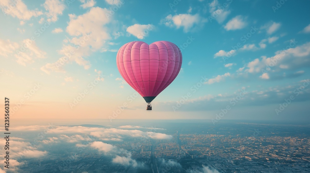 Fototapeta premium pink adballoon
