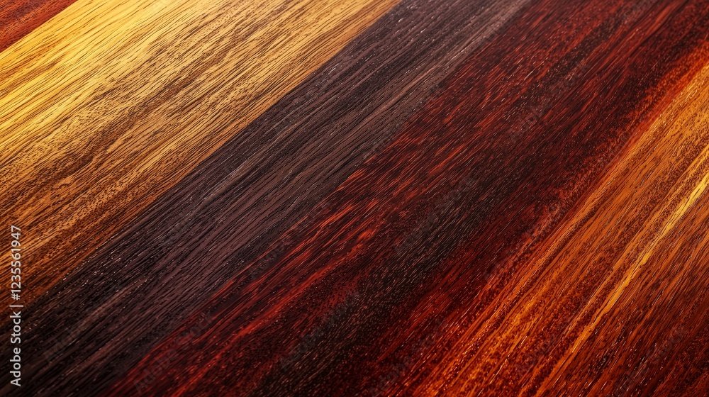 Naklejka premium Polished Rosewood with Elegant Gradient Transitions in Warm Tones
