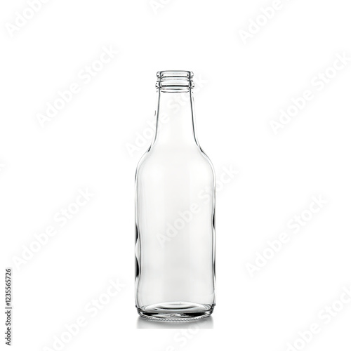Wallpaper Mural clear glass bottle isolated on white background. Torontodigital.ca