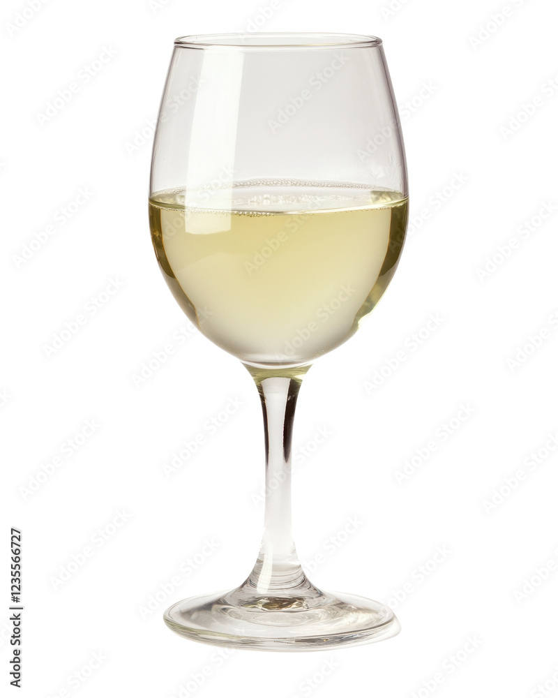 A glass of white wine is sitting on a table A glass of white wine is sitting on a table